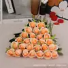 Simulação rosa flor de seda casamento único casa hotel casamento dia dos namorados foto decoração de parede flores falsas atacado