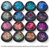 16 cores terno oco estrela de cinco pontas nail art lantejoulas glitter laser glitter em pó cebola dourada pó gota cola esmalte cola creme cola