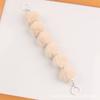 Nueva cadena de bolas de pelo de colores de peluche para decoración de funda de teléfono, anillo de resorte con pintura creativa, accesorios para decoración de bolso de mujer