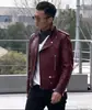 Jaqueta de Couro Masculina Amarela e Preta, Jaqueta de Couro PU Estilo Regular, Nova Jaqueta de Couro Masculina Estilo Coreano 2026 Tamanho Grande para Motociclista
