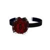 Gargantilla Diablo Lolita Encaje Flor Rosa Diseño Nicho Personalizado Halloween Collar Borla