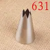 Bico de confeitar Maifu 631# reto 6 dentes para creme aço inoxidável 304 ferramenta DIY para assar grande
