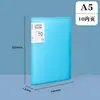 Pasta A5 Livro de Informações Camada Múltipla Impermeável Transparente Inserir Livro de Armazenamento Espessado Pasta de Armazenamento para Folhas de Inspeção de Contas Atacado