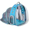 Bolsa para gato Mochila para animais de estimação Cápsula espacial transparente portátil para saída Bolsa para animais de estimação Suprimentos para gatos Mochila respirável