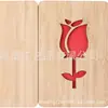 Dia dos Namorados Rosa de Madeira de Bambu Cartão de Saudação Dia das Mães Cartão de Natal Ação de Graças Cartão de Saudação Comercial Dia das Mães