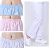 Pantalones de enfermera de hospital al por mayor, pantalones de traje de cintura elástica blancos de primavera y otoño, ropa de médico, ropa de enfermera, sombrero, pantalones de trabajo