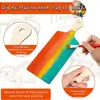 Decoración de Fiesta Familiar Navideña Letrero Piezas de Madera Cortadas con Láser DIY Tabla de Cortar Geométrica Graffiti de Niños Piezas de Madera Hechas a Mano