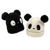 Gorro de Bebé Otoño e Invierno Rayado Engrosado Cálido de Lana Tesoro de Hombre Tesoro de Mujer Gorro de Punto Pullover Gorro de Oso Infantil