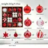 Atacado transfronteiriço bola de Natal pintada conjunto de caixa de presente decorações de feriado de Natal festa decoração de árvore de Natal enfeites para pendurar