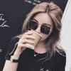 2022 Nuevo Estilo Coreano Celebridad Cibernética Retro Caja Grande Phnom Penh Estilo Coreano Parasol Personalizado Caja Grande Gafas de Sol Zhou Yangqing