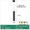 Lustre de Tubo Longo LED Luminária de Mesa para Bar Restaurante Moderno Minimalista Recepção de Hotel Lustre Cilíndrico Preto Comercial Minimalista