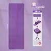 Esterilla de Yoga Plegable para el Hogar de TPE, Silenciosa, Antideslizante, Mejora del Agarre Esterilla de Fitness Pilates, Cuerda para Saltar, Esterilla de Baile Amortiguadora