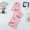 Calças de Pijama São Macias e Confortáveis, Feitas de Algodão Fino Sintético, Frescas e Estilo Cartoon, para Casais, Homens e Mulheres, Calças Casuais Soltas para Casa