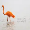 Nova decoração de flamingo simulação artesanato de penas adereços para fotografia de janela animal de pena de jardim paisagístico