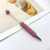 Nuevo Bolígrafo con Cuentas Completamente de Diamante 106, Bolígrafo Lindo de Color Sólido Colorido con Cuentas de Pedrería, Bolígrafo de Regalo para Oficina de Negocios al por Mayor