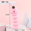 Estojo de lápis retrátil de silicone com tema de desenho animado transfronteiriço, estojo fofo e de grande capacidade com zíper, organizador de material escolar para alunos do ensino fundamental