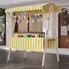 Barraca de Mercado Suporte de Exibição Barraca de Mercado Noturno Prateleira Carrinho de Flores Suporte de Exibição Promocional Carrinho de Barraca de Rua Móvel Dobrável