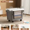 Caixa Organizadora Transparente de Duas Portas Grande Capacidade para Roupas Brinquedos Colchas Domésticas Caixa Organizadora com Tampa Flip Porta de Abertura Frontal