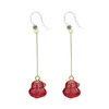 Pendientes Colgantes Largos de Patito Lindo Forma Larga Linda 3D Pendientes Largos Colgantes Accesorios de Pendientes Delicados y Femeninos de Nicho