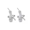 Pendientes de Encaje con Lazo Estilo Coreano para Mujer 2026 Nuevos Pendientes de Diseño Nicho Únicos y Hermosos Pendientes