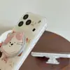 Soporte Magnético de Gato y Cachorro Lindo Funda para Teléfono Móvil 17Promax Adecuado para 16Pro Magnético Doble Capa 14Pro/15