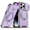 La Nueva Funda Lingke es Adecuada para Teléfonos Apple Ip 14Pro, con Ventana Deslizante Recién Mejorada, Soporte de Anillo, y Características Anti-Caídas y a Prueba de Golpes