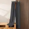 Nuevos Pantalones Casuales de Otoño e Invierno, Pantalones Rectos de Cachemira para Hombre, Pantalones Sueltos de Cachemira Modernos y Versátiles