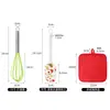 Nuevo Set de Horneado de Sarga Cocina Hogar 3 Piezas Rascador Navideño Batidor de Huevos Resistente a la Temperatura Set de Herramientas de Horneado