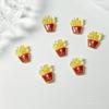 Novos Acessórios de Arte para Unhas Desenho Animado Mistos Comida do Mcdonald's e Batatas Fritas Brinquedo Enfeites de Manicure, Joias para Manicure Atacado