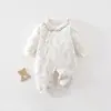 Mameluco acolchado sin costuras para bebé de 40 g para primavera y otoño, mameluco para recién nacido, mameluco de algodón puro para otoño e invierno