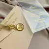 Invitaciones de Boda Más Vendidas Transfronterizas, Sobres Verticales, Invitaciones de Acrílico Transparente Escarchado, Tarjetas de Boda, Recuerdos Personalizados