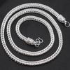 Conjunto de Colar e Pulseira Cauda de Raposa Prateada Imitação 6N Masculino TikTok Mão Rápida Ao Vivo Meninos Colar Prateado Colar Cauda de Raposa Líder