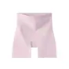 Pantalones de seguridad de seda helada con control de abdomen, diseño 3 en 1 para aplanar el vientre, adecuados para sesiones de fotos de bodas, anti-exposición, con entrepierna de algodón puro