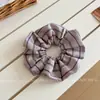 Goma para el pelo a rayas de tela estilo coreano Estilo perezoso Versátil Sujetador de cola de caballo Goma para el pelo Sujetador para moño Accesorio de pelo versátil para el día a día