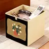 Caja de almacenamiento de dibujos animados de dopamina personalizada para juguetes de bebé, ropa, snacks, cesta organizadora plegable de gran capacidad