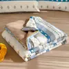 Colcha de Verano de Algodón Lavado Hilo Arrugado Clase a, Colcha de Verano Refrigerante de Algodón Seda Pluma, Colcha de Aire Acondicionado, Colcha Delgada Lavable a Máquina, Envío Transfronterizo