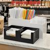 Caja de Pañuelos Universal para Cafetería de Té con Leche Set de Caja para Popotes Largos y Cortos Bar Casual Acrílico Engrosado Bolsa al por Mayor de Fábrica