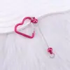 Mosquetón de cuentas con forma de corazón DIY Colgante multifuncional para exteriores Accesorio de metal para mochila En stock Envío directo Llavero