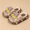 Pantuflas infantiles de cachorro de dibujos animados, lindas para niñas, bebés, verano, antideslizantes, resistentes al olor, de EVA, sandalias de interior para el hogar