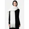 Bufanda de Color Sólido Imitación Cachemir para Mujer Otoño e Invierno Nueva Bufanda Versátil de Mohair de Color Sólido Chal Cálido Ampliado y Engrosado