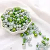 3-8mm ABS Furo Reto Pérolas de Imitação Redondas Contas Artesanais DIY Pulseira Colar Materiais para Miçangas Acessórios de Vestuário
