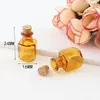 Colgante para teléfono móvil con forma de botella de champán al por mayor, colgante para teléfono móvil de botella de perfume, botella flotante, mini botella de los deseos