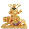 O templo dedicado ao deus da riqueza resina Buda deus da fortuna montado em tigre Zhao Gong Ming Wu deus da riqueza 1,6 metros 1,8 metros