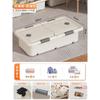 Caja Inferior de Cama Caja de Almacenamiento para Cama con Ruedas Tapa Doble Plana Abatible Caja de Almacenamiento Gran Capacidad Ropa Edredón Juguete Caja para Guardar Cosas