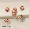 H211 Nuevo Dibujo Animado Resina Arte de Uñas Joyería al por Mayor Rojo de Internet Uñas Postizas Adorable Cúpula Domei Taladro de Uñas Diy Decoración