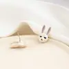 Acessórios feitos à mão DIY fofos fofos fofos japoneses coelho cartas de baralho urso arco-íris brincos brincos acessórios