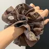 Estilo College Renda Quatro Camadas Renda 2025 Novo Estilo Coreano Coque Suave Elástico de Cabelo Corda de Cabelo Corda de Cabelo