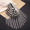 Corea del Sur personalidad remache tridimensional europeo y americano discoteca vintage remache broche punk cono puntiagudo remache borla charretera