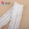 Cor 2-2,5cm Renda Elástica Flor Dupla Auricularia Anel de Perna Acessórios de Cabelo Decorações de Boneca Acessórios para Vestuário Faixa Elástica