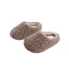Zapatos de algodón gruesos, afelpados y con forro polar para niños, nuevo estilo invierno 2026, zapatos de felpa de dibujos animados para niñas, pantuflas de algodón para bebé